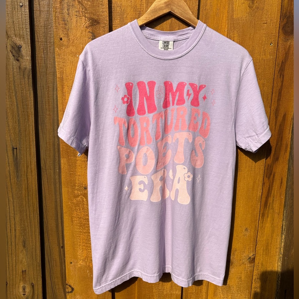 Comfort Colors Taylor Swift In My Tortured Poets Era Lavender T-Shirt